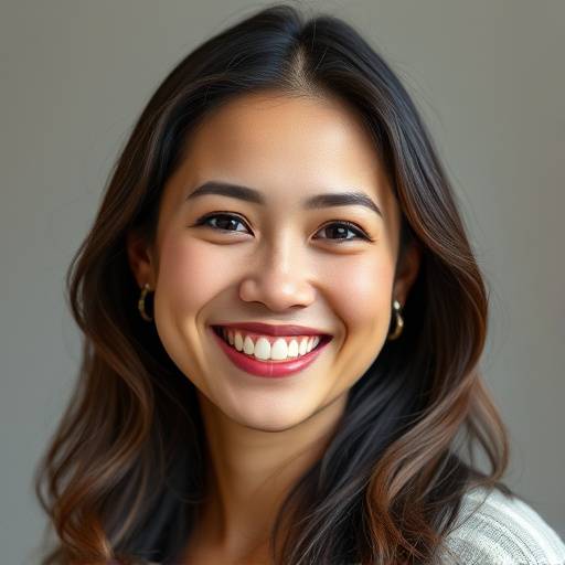 Professionele foto van een actrice die lacht